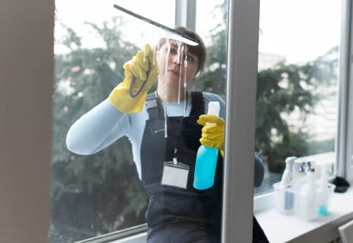 Nettoyage de vitres intérieures et extérieures aux Mesneux
